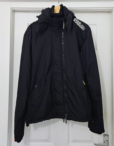 Superdry black windcheater - black,