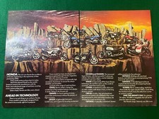 HONDA MOTORBIKE RANGE CB 50 100 125 250 400 500 650 750 900 CBX  ADVERT A4 X2 43