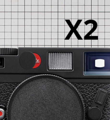 Vinyl logo leica red dot - 2x,