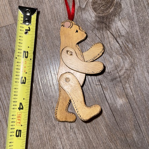 Vintage teddy bear wooden - vintage,
