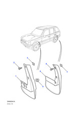 Land Rover Genuine Mudflaps