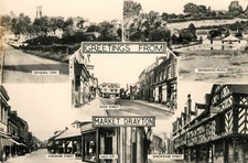 Market drayton postcard - market,