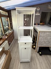 HOMCOM Slim Bathroom Storage Unit with Tilt-Out Laundry Cabinet Drawer White