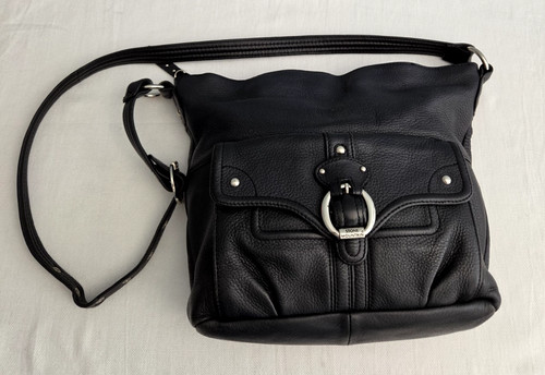Stone mountain black leather - stone,