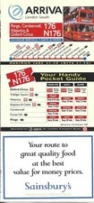 LONDON BUSES - ARRIVA LONDON  ROUTE 176 TIMETABLE - NOV 1998