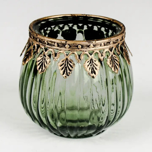Ribbed tea light - tea, holder