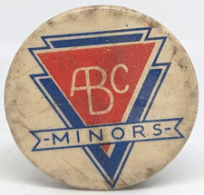 Vintage ABC MINORS Cinema Club Children Kids 1960's Badge Pin (P2315)