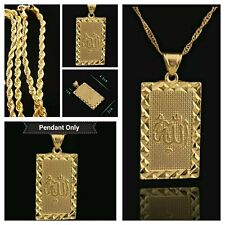 Beautiful Gold Plated High Quality Islamic ALLAH Pendant Necklace 