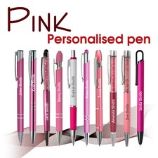 Personalised metal pen PINK