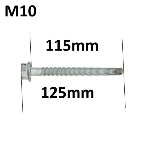 Hex collar bolt - hex, m10x115