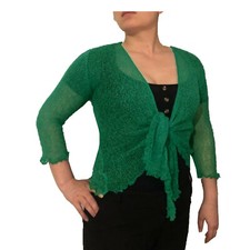 Womens Open Front Tie Up Shrug