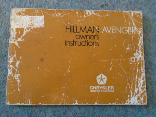Chrysler hillman avenger - chrysler,