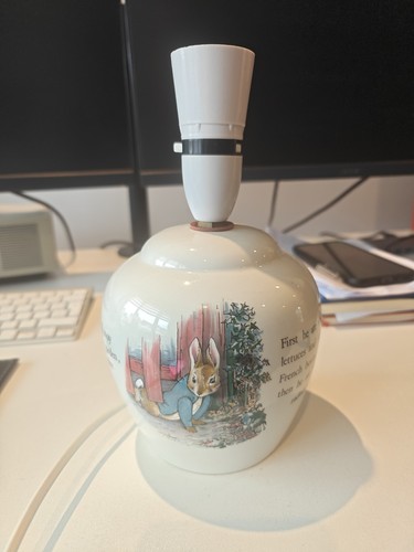 Peter rabbit wedgewood lamp - peter,