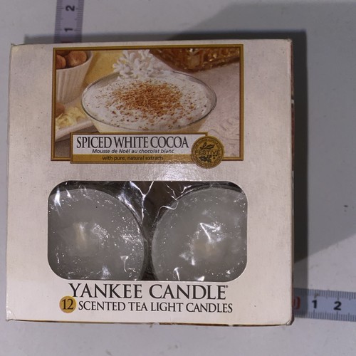 Yankee candle spiced white - candle,