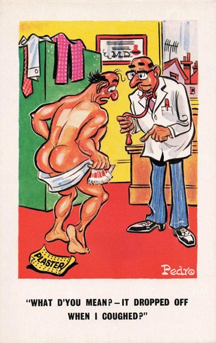 Comic saucy seaside postcard - comic,