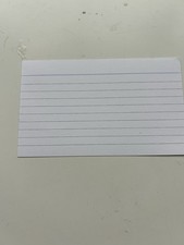 Pack of 60 Lined Index Cards