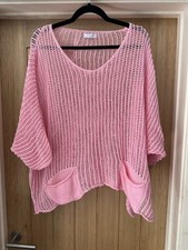 Womens baby pink crochet - crochet, mesh