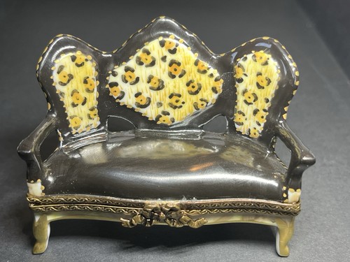 Limoges trinket box sofa - limoges,