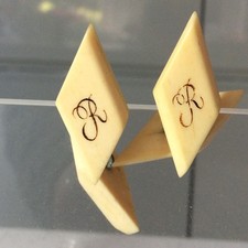 Vintage Diamond shaped Bone