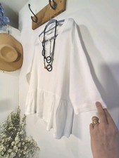 Sahara New White Linen Top