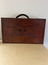 Antique Vintage Travel Suitcase Luggage WD