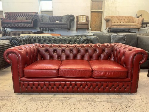 Chesterfield oxblood red real - chesterfield,