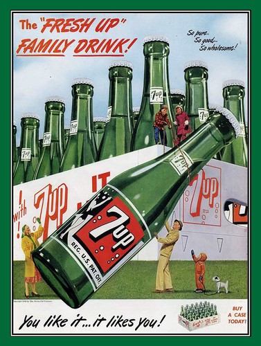 7up retro metal aluminium - 7up,,