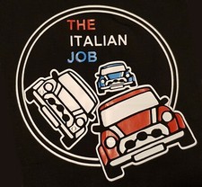 Hoodie Italian Job Retro Mini Cooper Classic Car Design UK Stock Free P&P