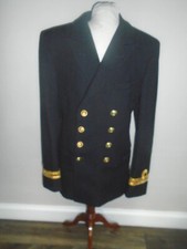 ROYAL NAVY MENS NO.1B OFFICERS JACKET CHEST 96CM LONG FIT RN ISSUE