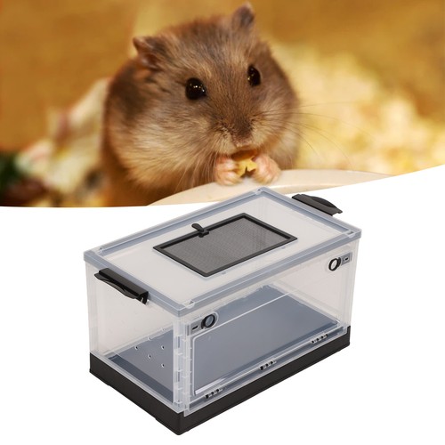 Black hamster transparent - black, tank