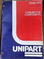 Unipart Parts Catalogue For Carburettor Components. 1979. MMM1173.