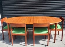 Vintage 1960s Danish Teak oval