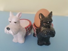 Vintage scottie westie dog egg - scottie/westie,