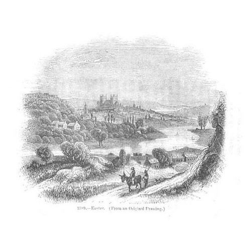 Exeter devon view the city - exeter, in