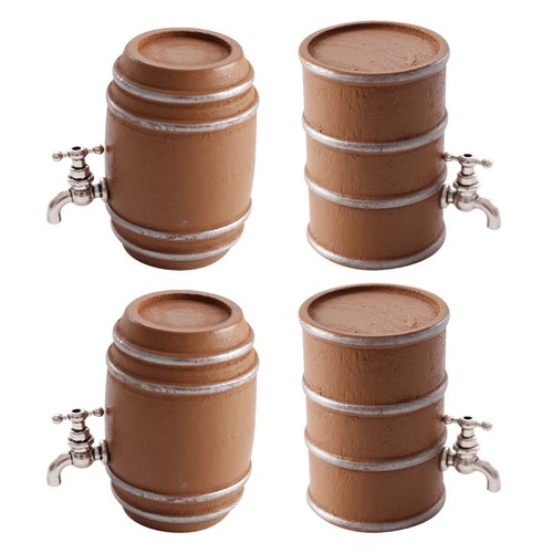 4pcs miniature wooden beer - 4pcs,