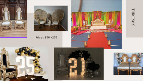 Throne hire gold silver - throne,