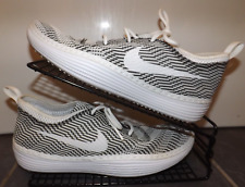 Nike Solarsoft Costa KJCRD Mens UK 9 Black White Jaqcuard QS Flyknit 746650-010