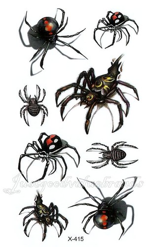 Black widow spiders horror - 3d,