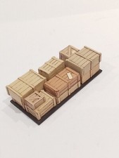 Crate Load For O Gauge Open Wagon/ Hornby Tin Plate Fits 110 X 50 mm. LO-010