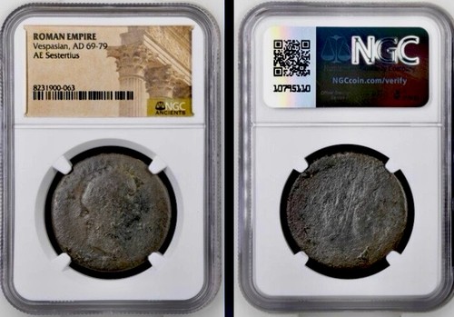 Emperor vespasian sestertius - vespasian,