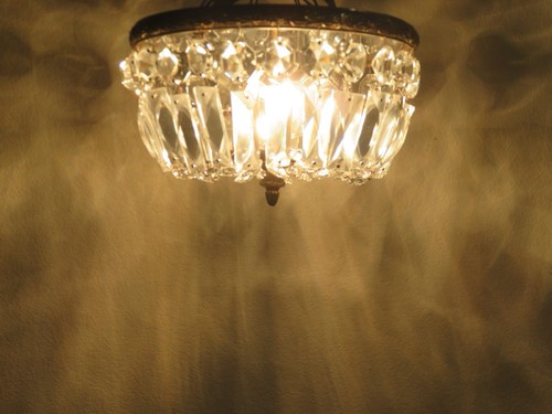 Vintage crystal chandelier - vintage,