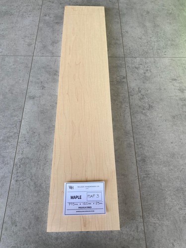 795x160x25mm hard maple par - maple,