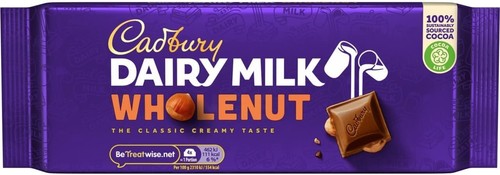 Cadbury dairy milk whole nut - cadbury,