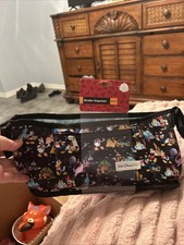 NWT Genuine Disney Parks Stroller Organizer Black w Mickey Minnie Donald Pluto