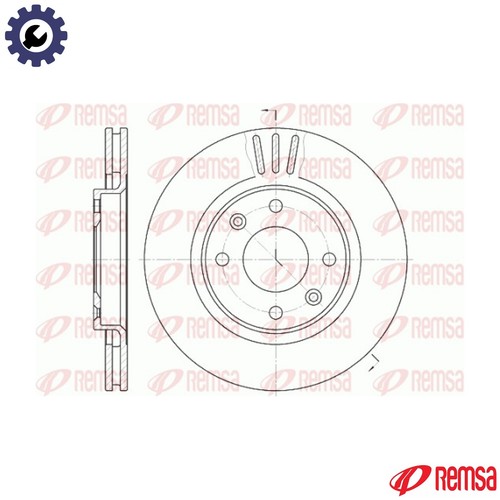 Brake disc 6603 - disc, for