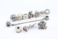 Pandora Sterling Silver Charms Stone Set Sister Cake Suitcase Disney x 10 (34g)