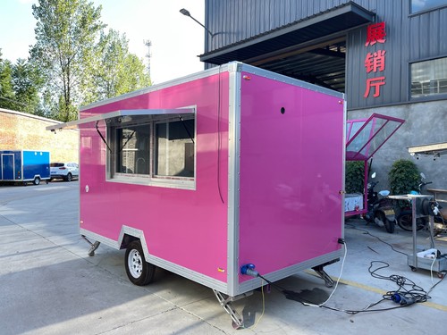 Pink box catering trailer - box,