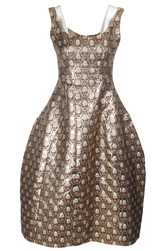 Simone rocha gold silk - simone, maxi