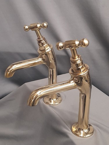 Brass pillar taps - brass,