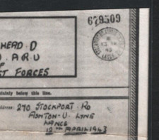 GB Lancs WW2 AIRGRAPH MEF